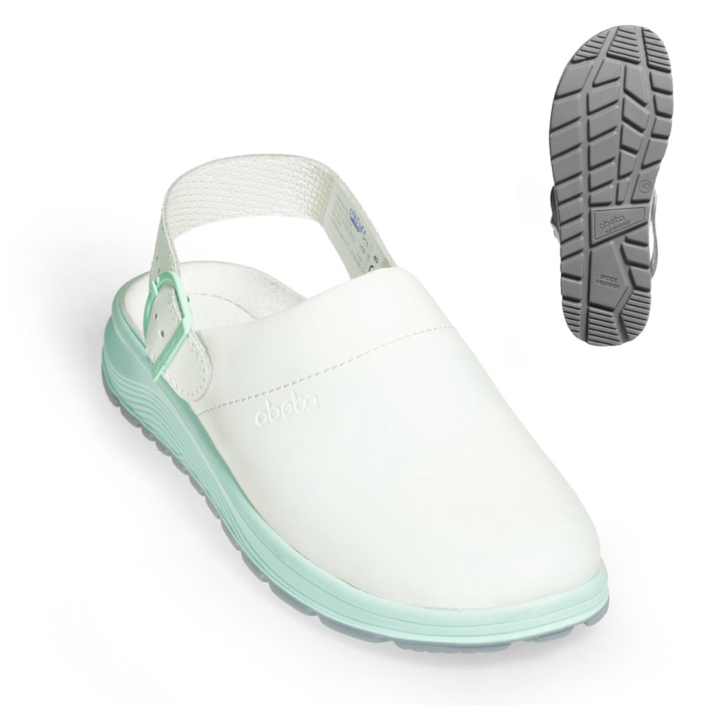 Women's medical clogs slip-resistant white OB SRC Abeba 85081 ACTIVE