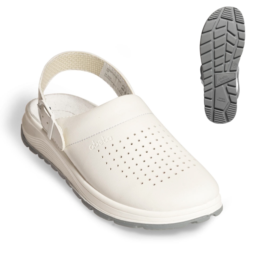 Medical clogs slip-resistant white OB SRC Abeba 877020 ACTIVE