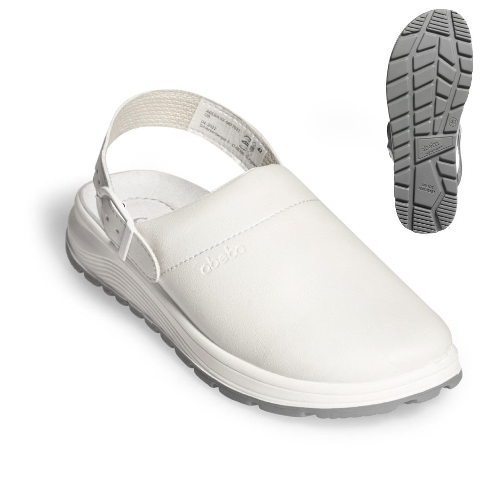 Medical clogs slip-resistant white OB SRC Abeba 87021 ACTIVE