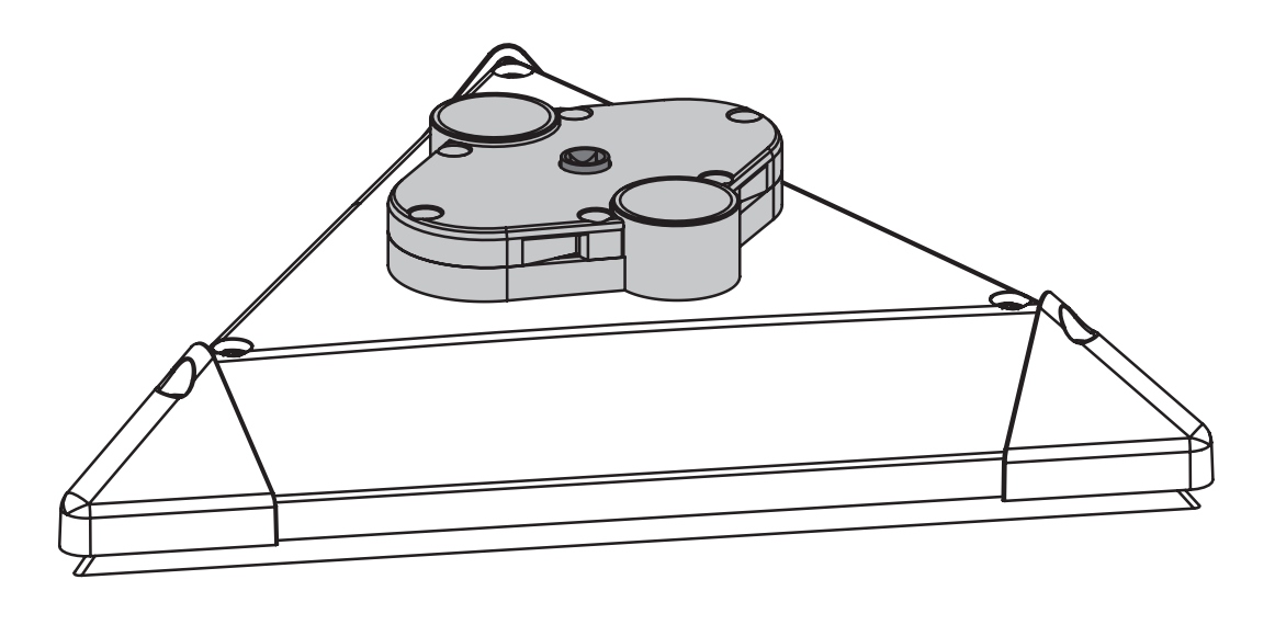 Menzer Sanding head housing for TSW 225 PRO triangular - 225 mm
