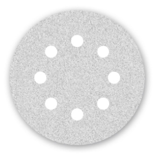 Menzer Corundum Abrasive Paper Ø 125 mm - 8 holes - Type 1 - K40-400