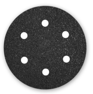 Menzer Silicium carbide Abrasive Paper Ø 150 mm - 6 holes - Type 3