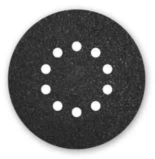 Menzer Silicium carbide Abrasive Paper Ø 225 mm - 10 holes - K16