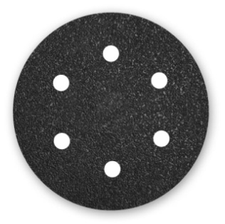 Menzer Silicon carbide Abrasive Paper Ø 225 mm - 6 holes - K16