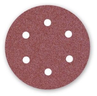 Menzer Corundum Abrasive Paper Ø 225 mm - 6 holes - Type 11 - K40-240