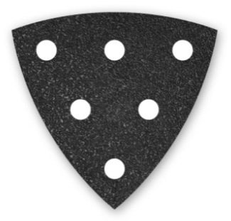 Menzer Silicium carbide Abrasive Paper 93 mm - 6 holes Type 6 - K24-36