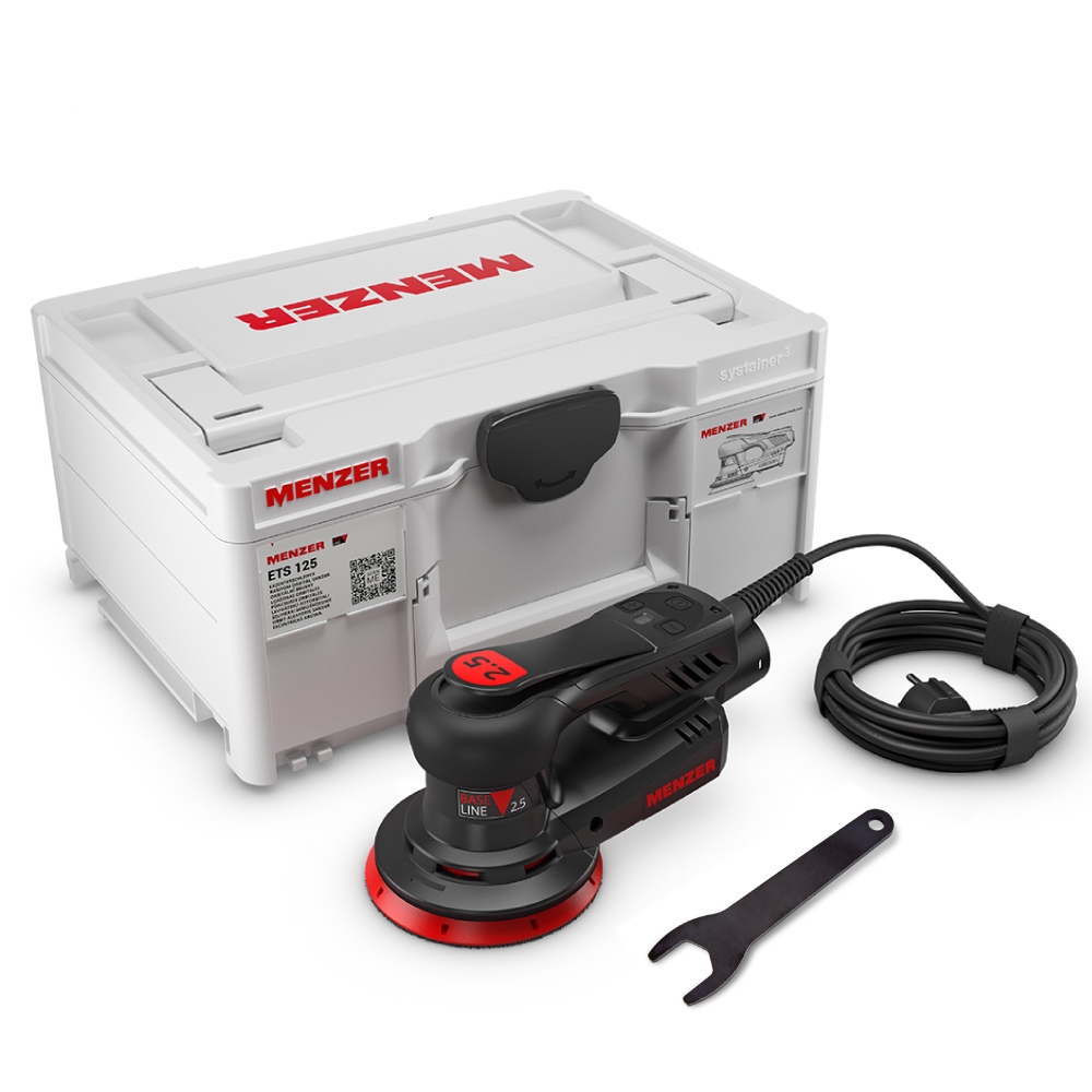 MENZER ETS 125 2.5 Random orbital sander 350W EC motor in Set