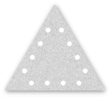 Menzer Corundum Abrasive Paper 290 x 250 mm 12 holes Type 14 - K40-320