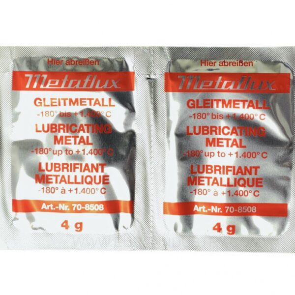 Metaflux 70-8508 Lubricating Metal Paste up to 1400°C 2x4g