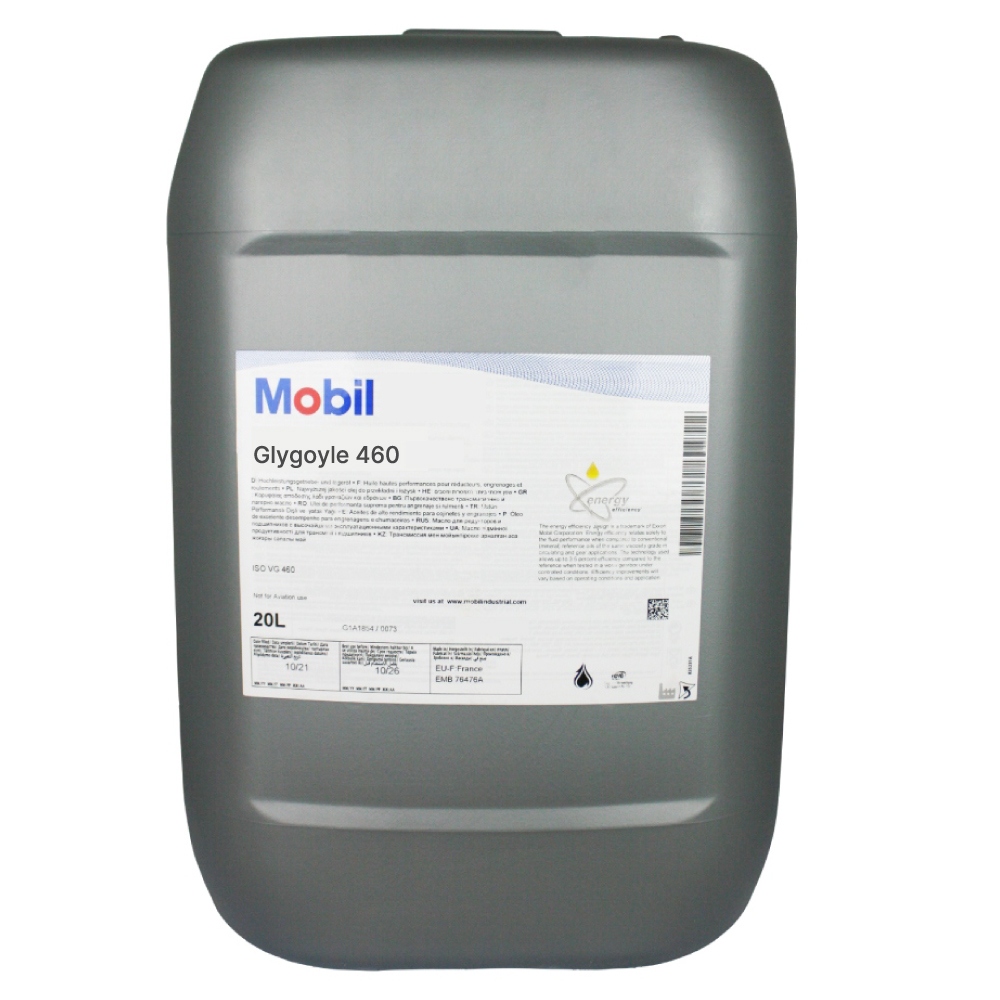 Mobil Glygoyle 460 PAG High performance gear and bearing oil 20L