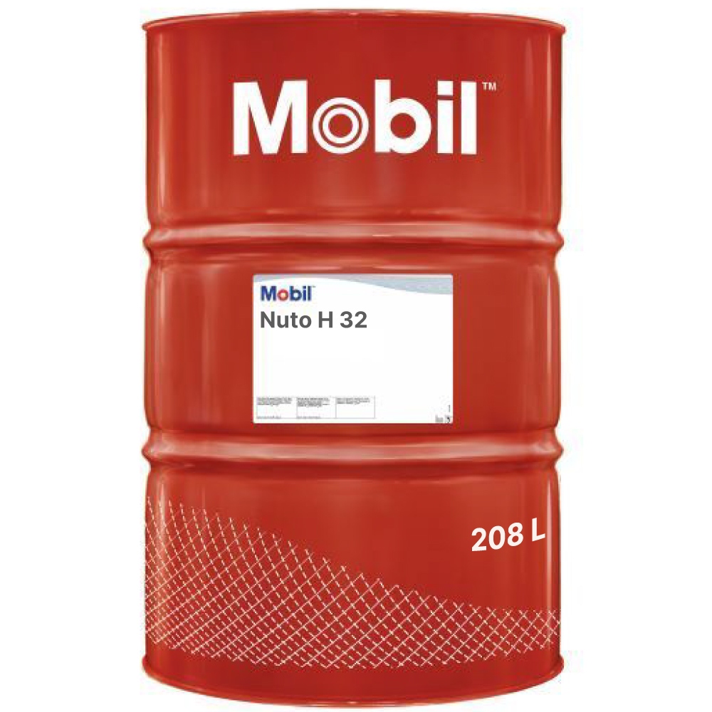 Mobil Nuto H 32 Anti-wear hydraulic oil HLP 208L drum