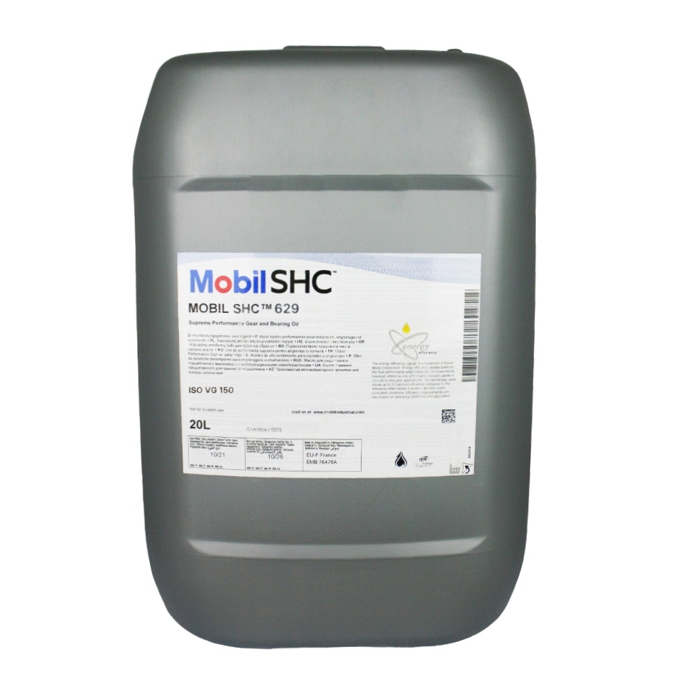 Mobil SHC 629 Gear & bearing oil ISO VG 150, 20L canister