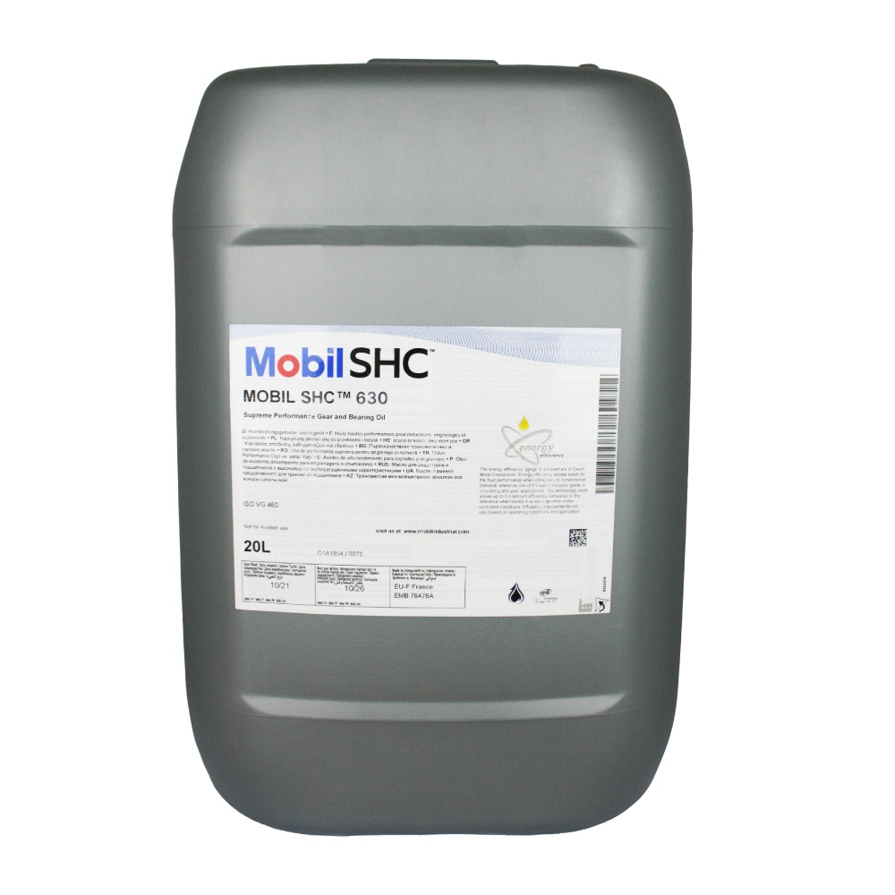 Mobil SHC 630 High-performance gear & bearing oil ISO VG 220, 20L