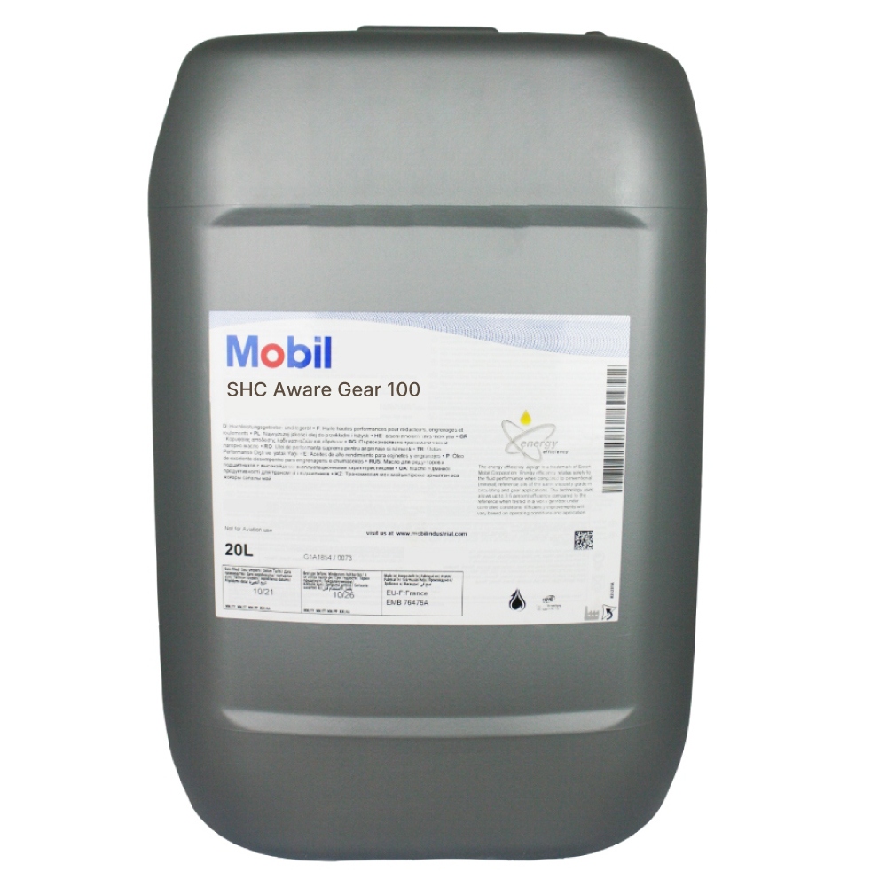 Mobil SHC Aware Gear 100 High Performance Marine Gear Oil 20L