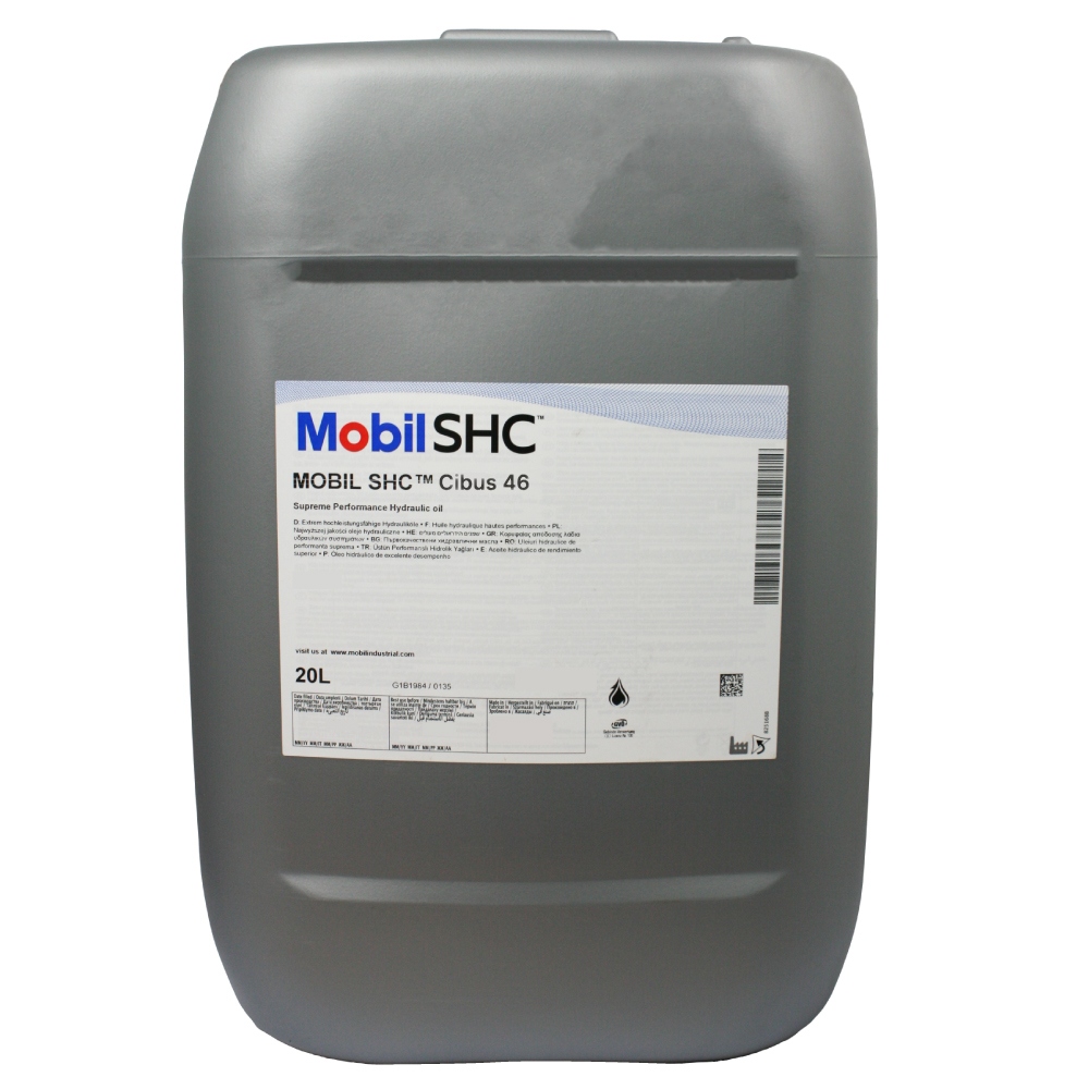 Mobil SHC Cibus 46 High performance food machinery oil 20L canister