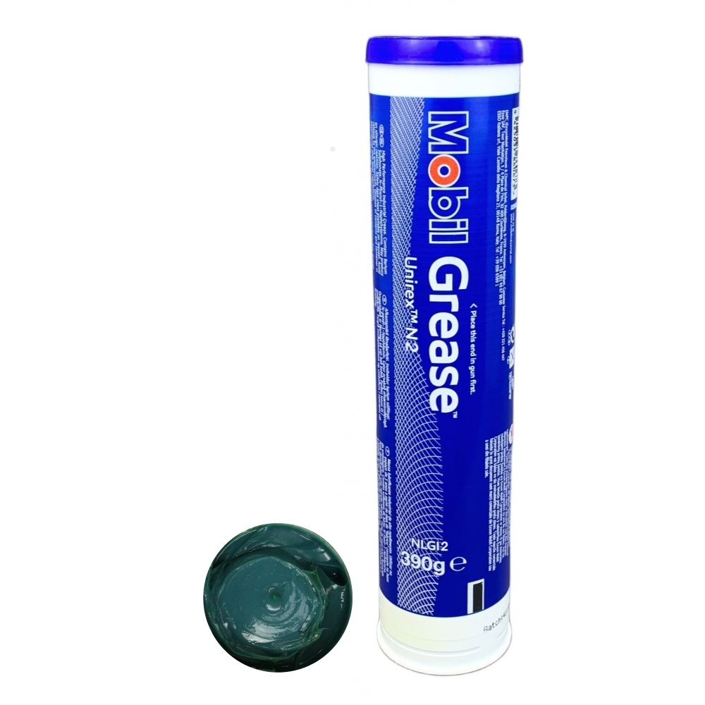 Mobil Unirex N2 High temperature bearing grease NLGI-2 390g cartridge