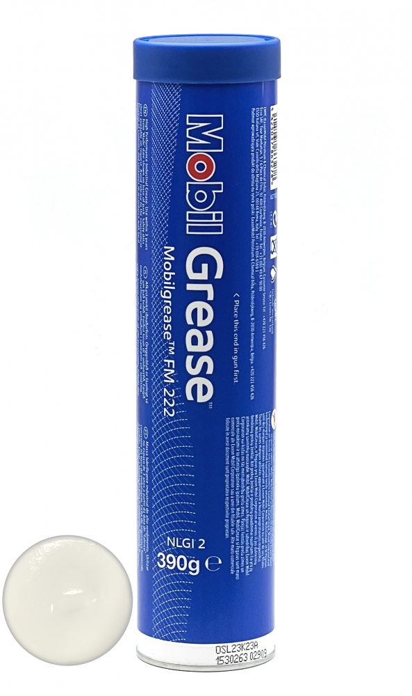 Mobilgrease FM 222 Bearing grease for food-processing 390g cartridge