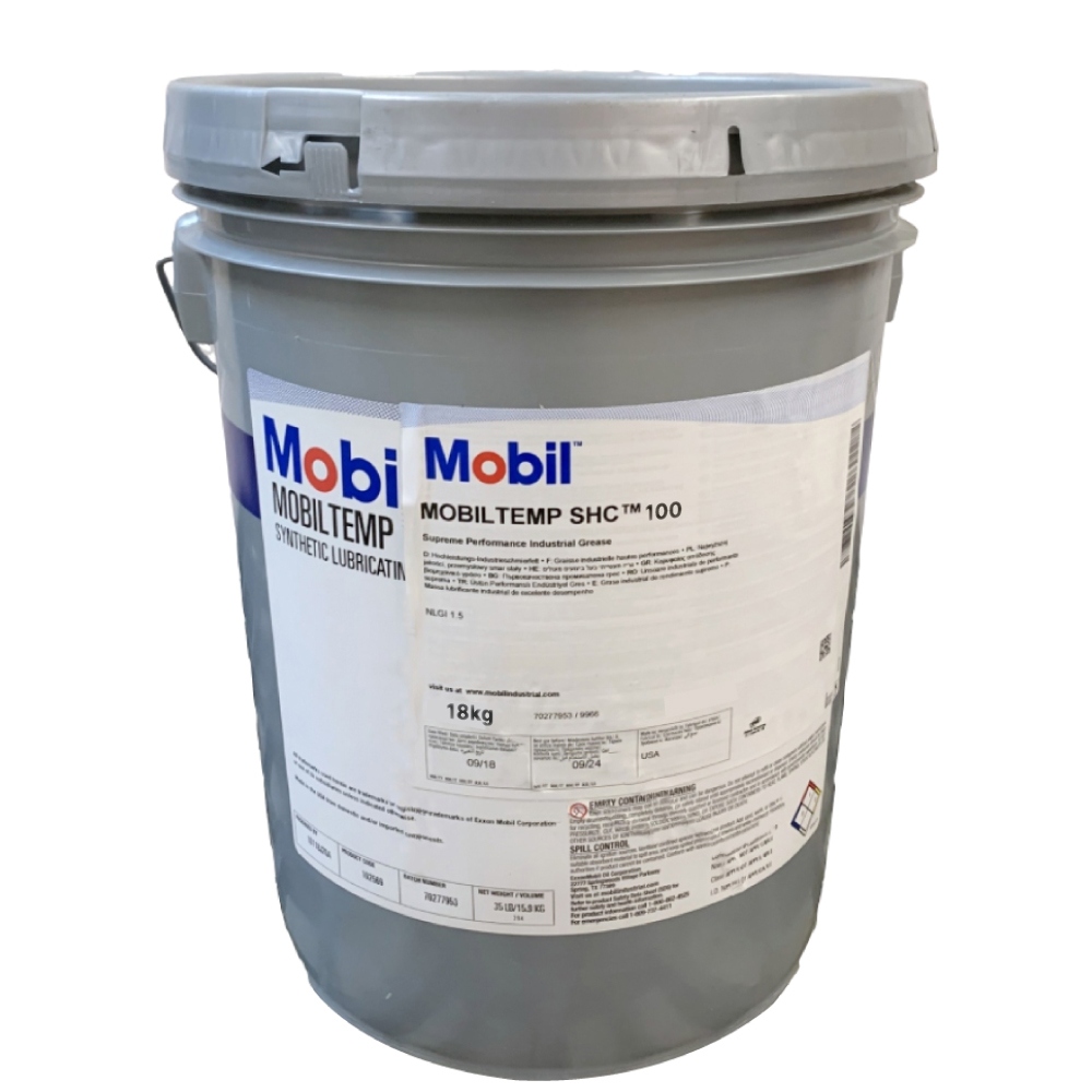 Mobiltemp SHC 100 Bearing grease for extreme temperatures NLGI-2 18KG