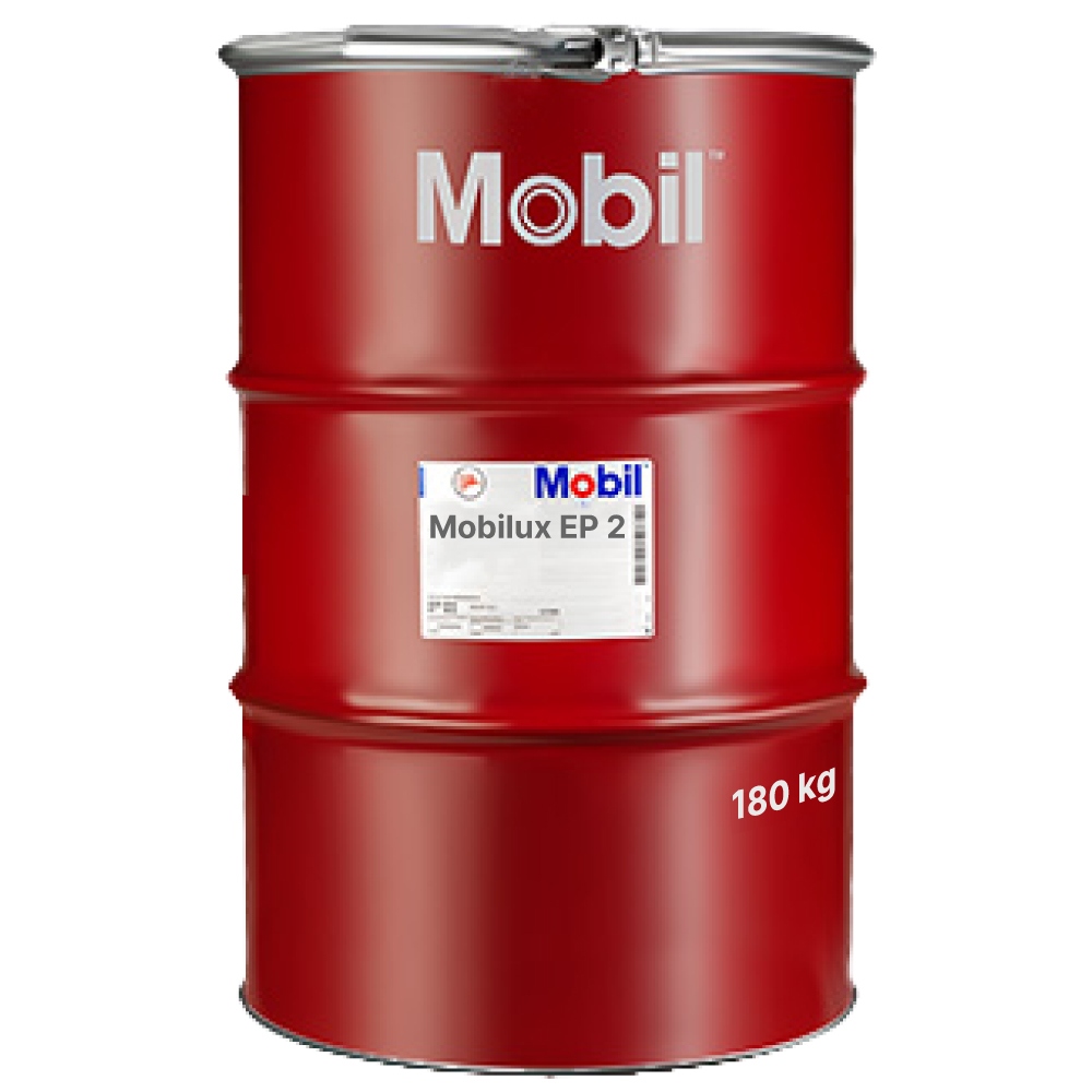 Mobilux EP 2 Lithium-based multipurpose bearing grease 180kg drum