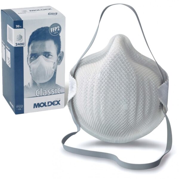 Moldex 2400 Classic non valved disposable respirator mask FFP2 NR D