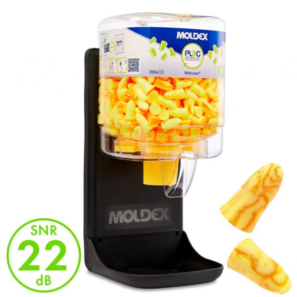 MOLDEX Station 7625 Mellows Earplugs 250 pairs dispenser SNR 22 dB