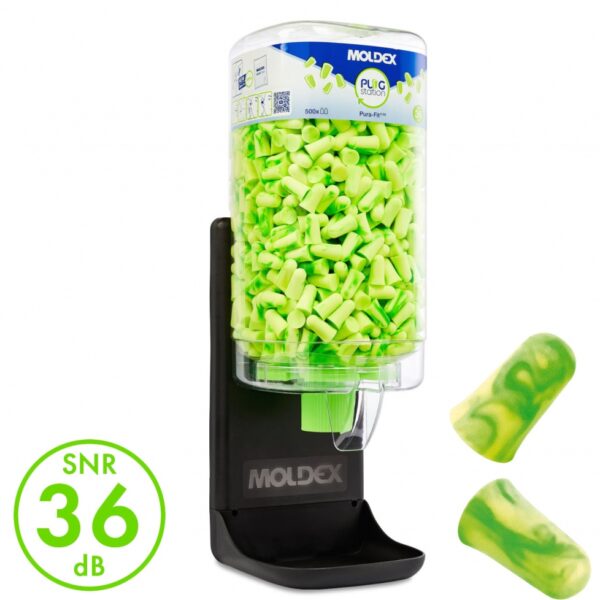 MOLDEX Station 7750 Pura-Fit Earplugs 500 pairs dispenser SNR 36 dB