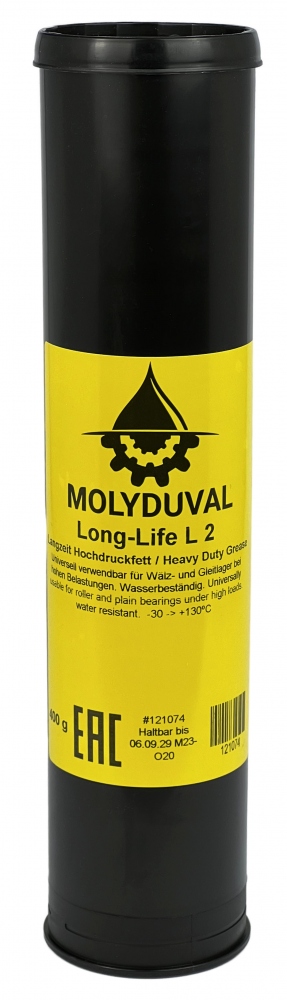 Molyduval Long-Life L 2 Heavy Duty bearing Grease 400g