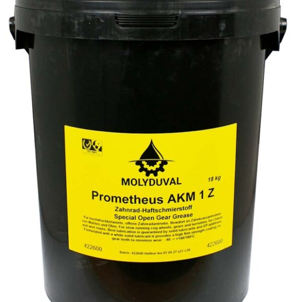 Molyduval Prometheus AKM 1 Z Special open gear grease 18kg bucket