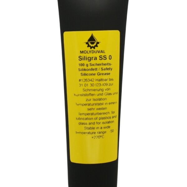 Molyduval Siligra SS 0 Safety silicone grease transparent 100g tube