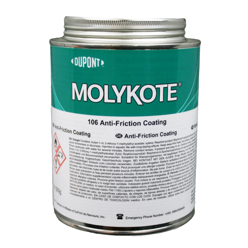 Molykote 106 AFC Anti-friction coating heat-curing dark gray 500 g can