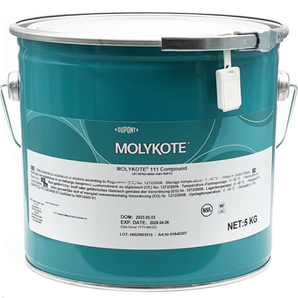 Molykote 111 COMPOUND Lubricant for pressure  valves 5kg pail