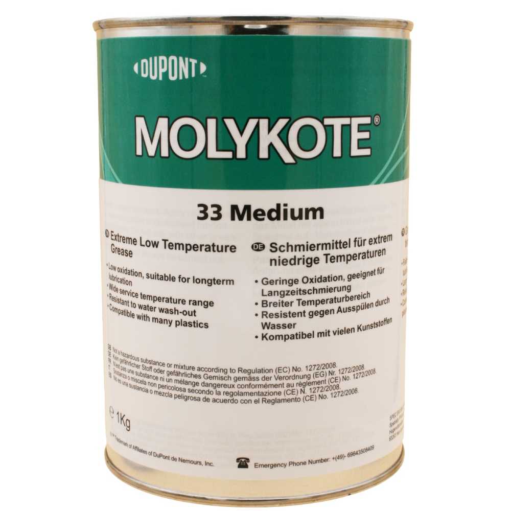 Molykote 33 Medium Low-temperature bearing grease NLGI-2 1kg