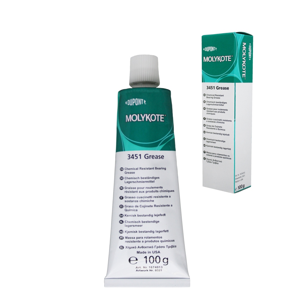 Molykote 3451 Chemical resistant bearing grease 100g tube