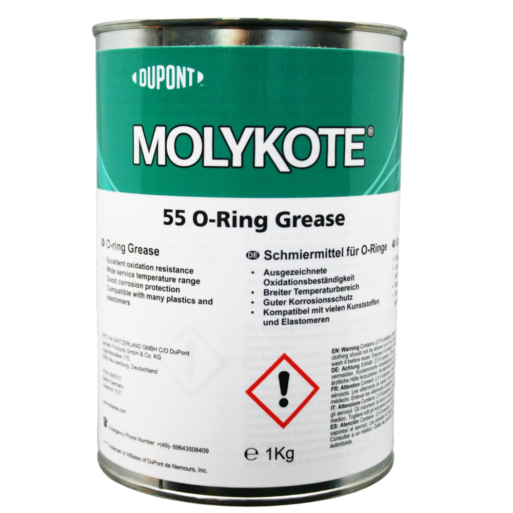 Molykote 55 O-Ring Grease Silicone lubricant for rubber seals 1kg