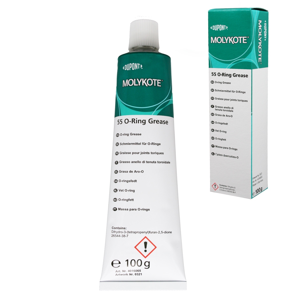 Molykote 55 O-Ring Grease Silicone lubricant for rubber seals 100g