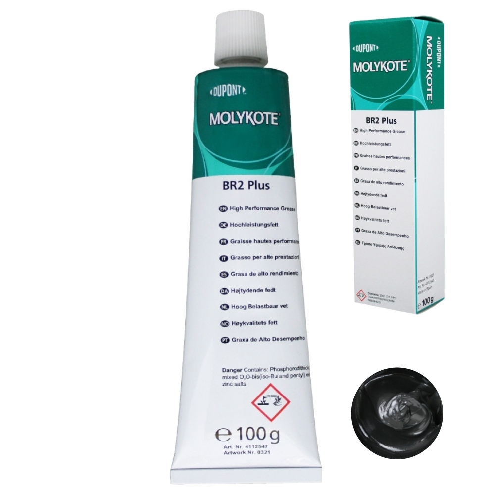 Molykote BR-2 Plus High performance grease NLGI-2 black 100g tube