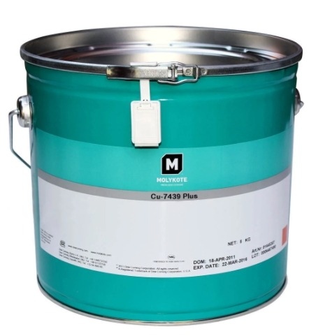 Molykote CU-7439 Plus Paste High temperature paste Copper 5kg pail