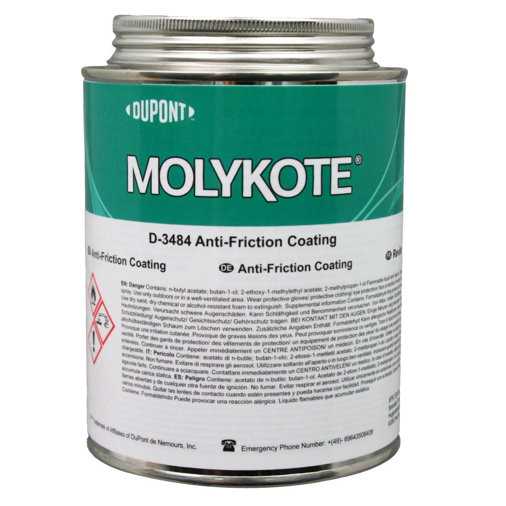 Molykote D-3484 AFC Anti-friction coating heat-curing 500g can