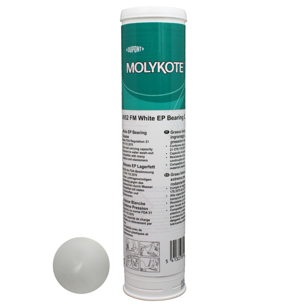 Molykote G-0052 FM White EP bearing grease NLGI-2 380g cartridge