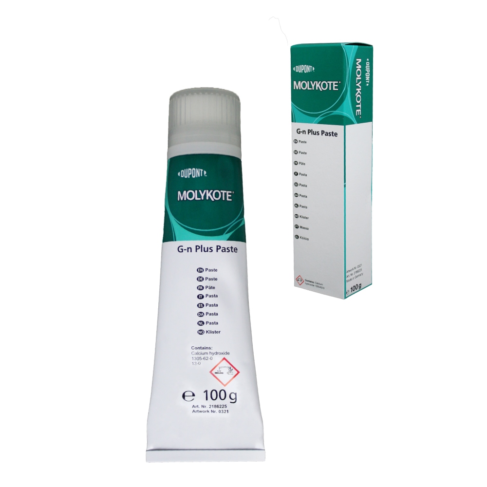 Molykote G-N Plus Assembly Paste with MoS2 solids black 100g tube