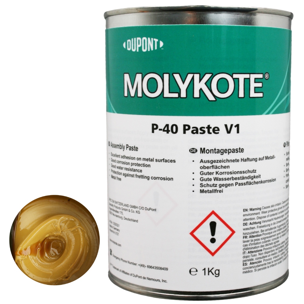 Molykote P-40 Paste V1 Metal-free adhesive assembly paste 1kg can