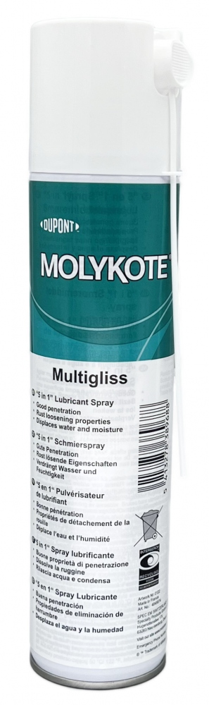 Molykote Multigliss Spray Dispersion 5-in-1 metal care 400ml