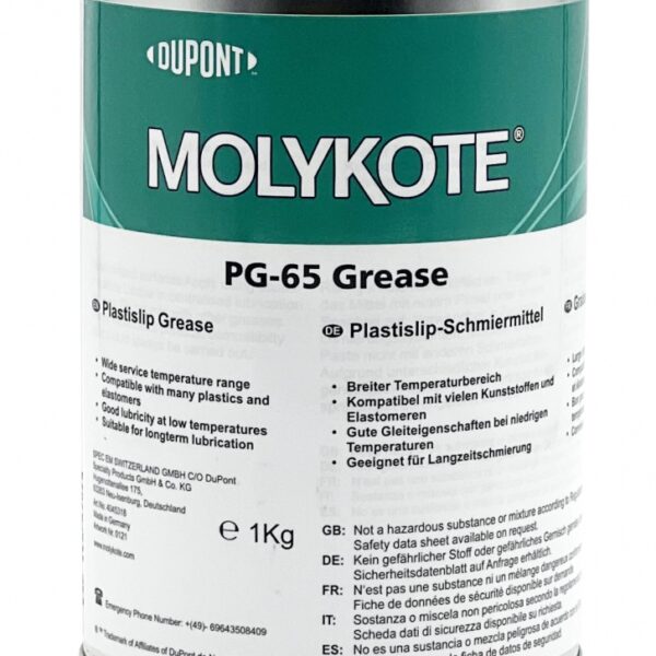 Molykote PG 65 Plastislip Synthetic hydrocarbon grease NLGI-1 1kg can