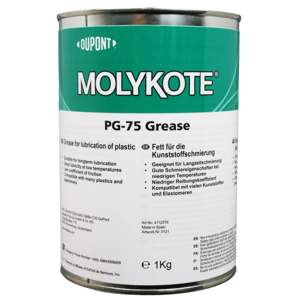 Molykote PG-75 Plastislip grease based on MO/PAO NLGI-2 1kg can