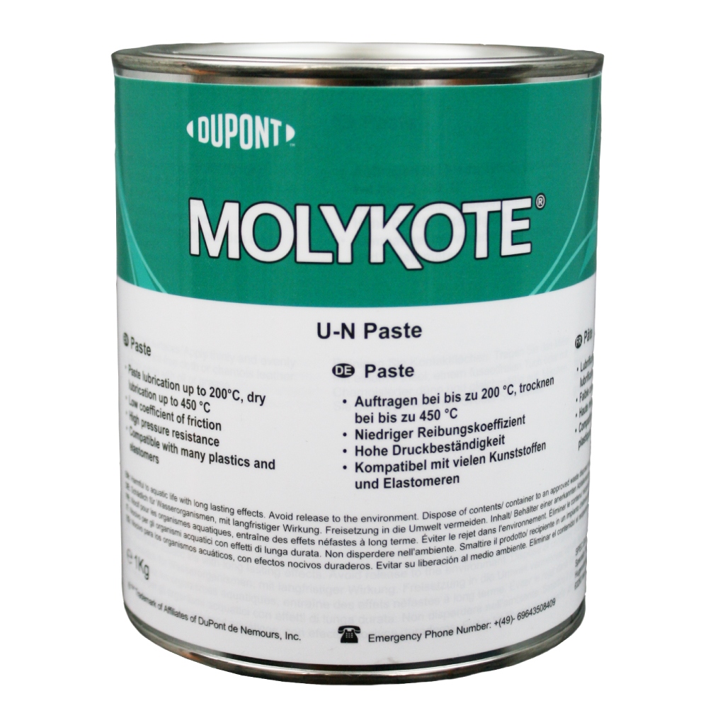 Molykote U-N Solid Lubricant paste with synthetic carrier oil 1kg can