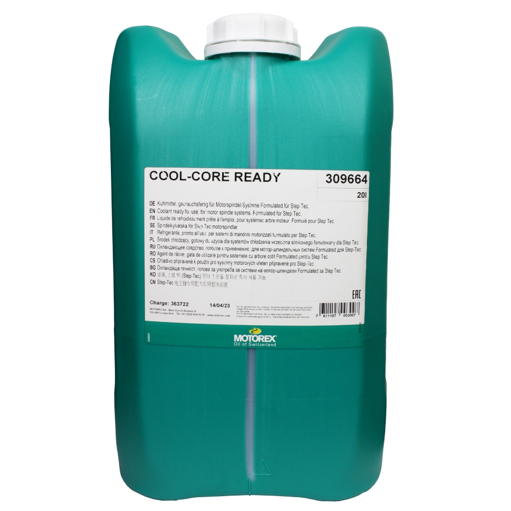 MOTOREX COOL-CORE READY Coolant for spindle cooling systems 20L