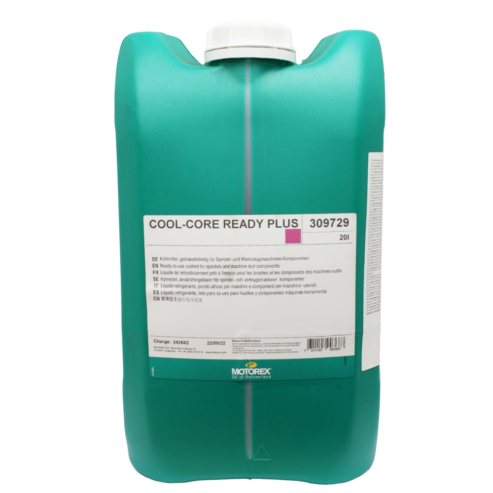 MOTOREX COOL-CORE READY PLUS Coolant for spindle cooling systems 20L