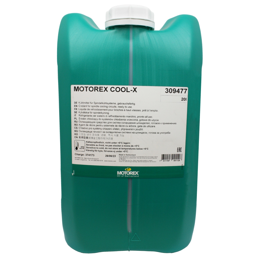 MOTOREX COOL-X Coolant for spindle cooling systems, ready to use 20L