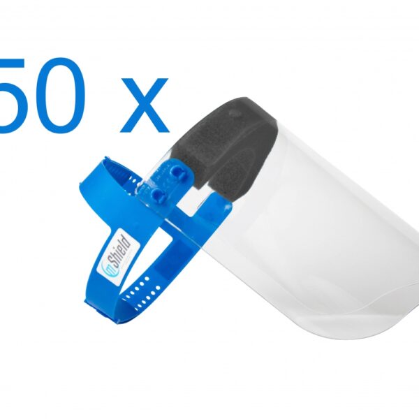 mShield 50x Polycarbonate face protection shield EN166 disinfectable