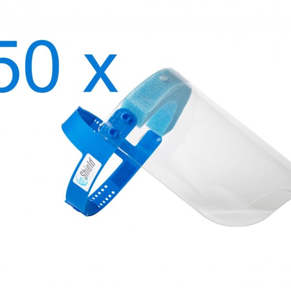 mShield 50 Polycarbonate face protection shield EN166 - multipack